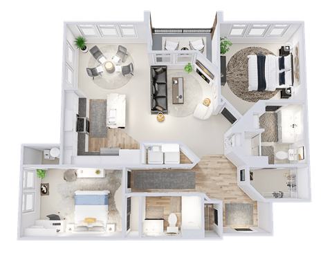 a floor plan of a house